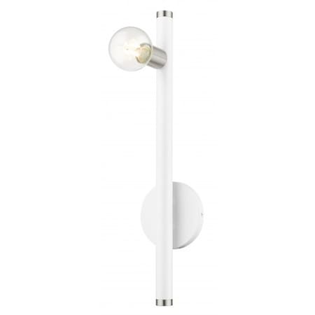 White Wall Sconce, 1 Light MPN:45861-03