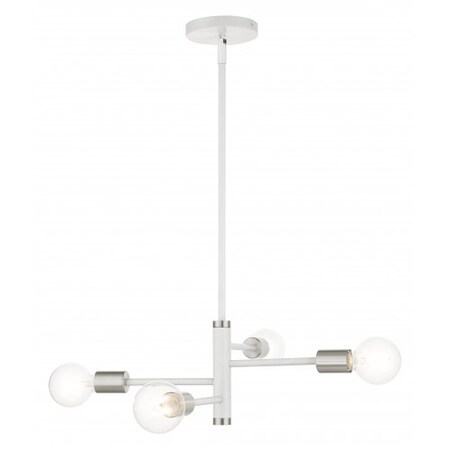 White Chandelier, 4 Light MPN:45864-03