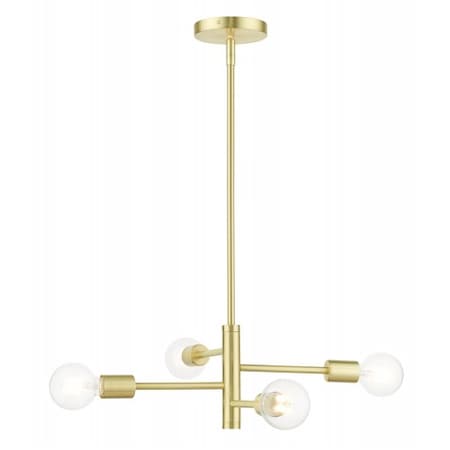 Satin BrassChandelier, 4 Light MPN:45864-12