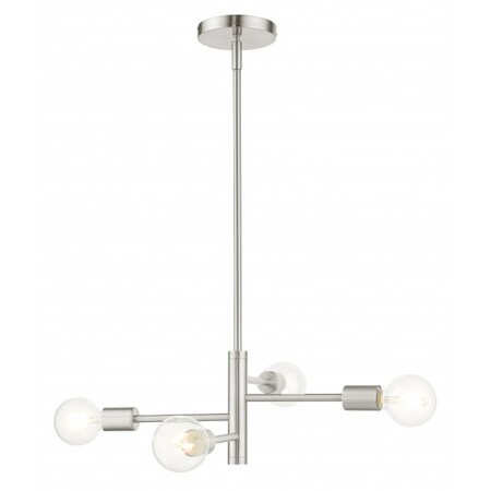 Brushed Nickel Chandelier, 4 Light MPN:45864-91