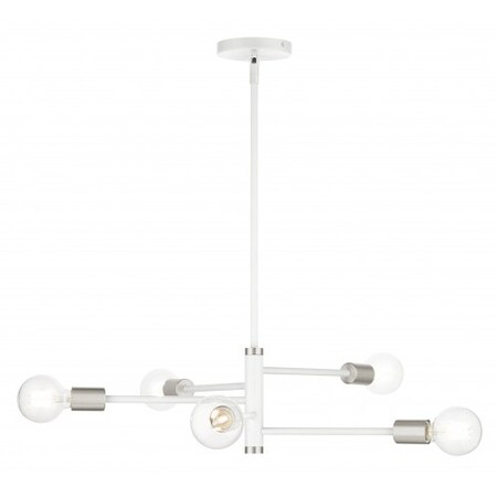 White Chandelier, 5 Light MPN:45865-03