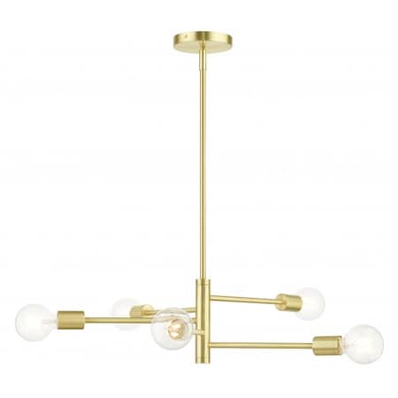 Satin BrassChandelier, 5 Light MPN:45865-12