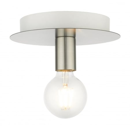 Brushed Nickel Flush Mount, 1 Light MPN:45871-91