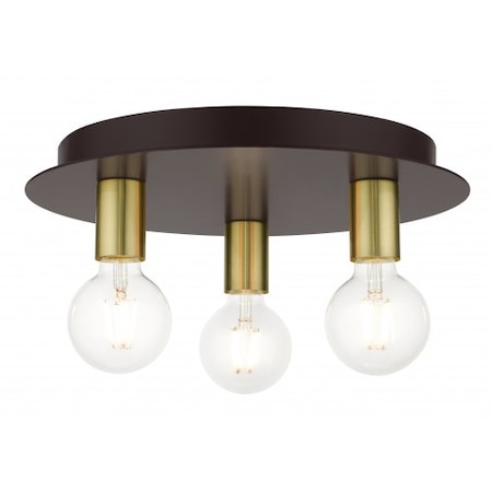 Bronze Flush Mount, 3 Light MPN:45873-07