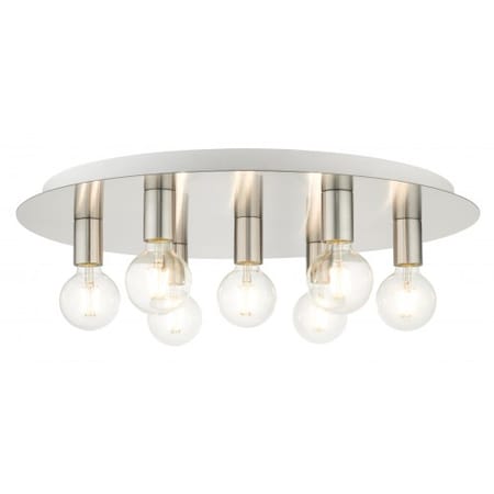 Brushed Nickel Flush Mount, 7 Light MPN:45876-91