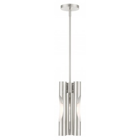 Brushed Nickel Pendant Chandelier, 3 Ligh MPN:45913-91