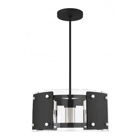 Black with Brushed Nickel Accents Pendan MPN:45994-04