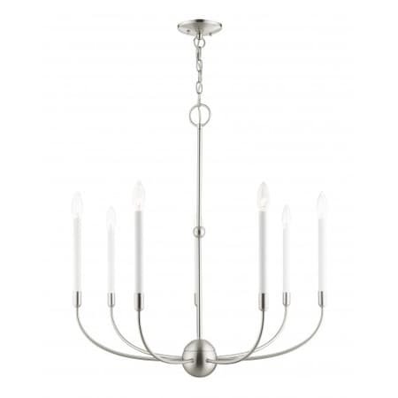 Brushed Nickel Chandelier, 7 Light MPN:46067-91