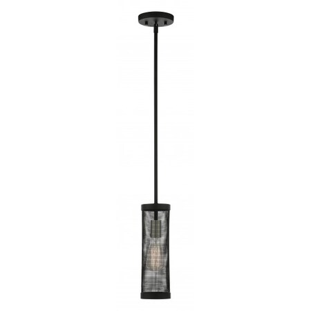 Black with Brushed Nickel Accents Pendan MPN:46211-04