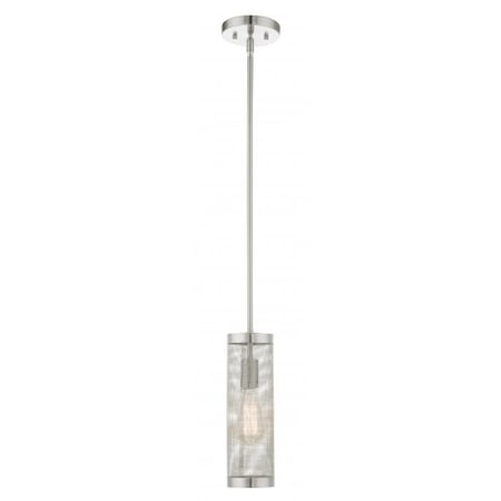 Brushed Nickel Pendant, 1 Light MPN:46211-91