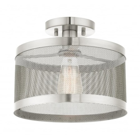 Brushed Nickel Semi Flush, 1 Light MPN:46216-91