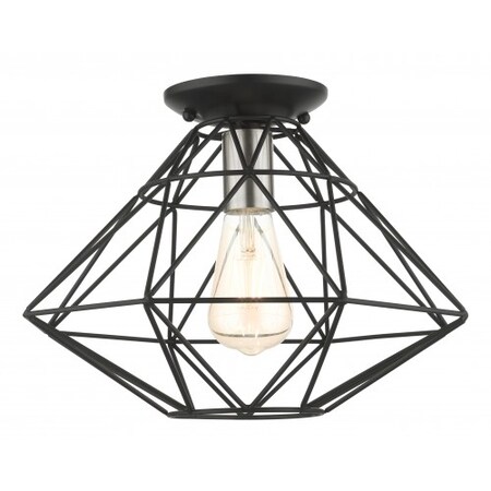 Black Flush Mount, 1 Light MPN:46248-04