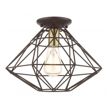 Bronze Flush Mount, 1 Light MPN:46248-07