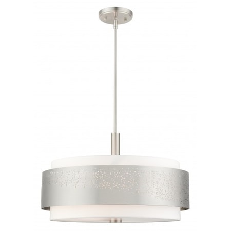 Brushed Nickel Chandelier, 5 Light MPN:46255-91