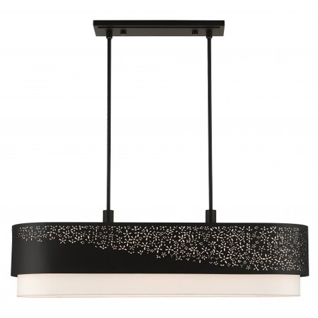 Black Linear Chandelier, 6 Light MPN:46258-04