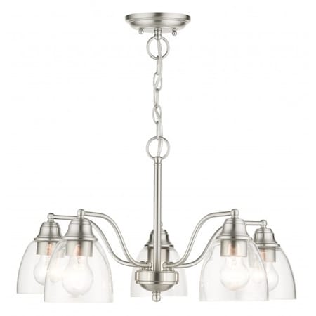 Brushed Nickel Chandelier, 5 Light MPN:46335-91