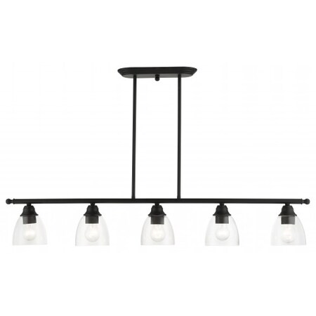 Black Linear Chandelier, 5 Light MPN:46338-04