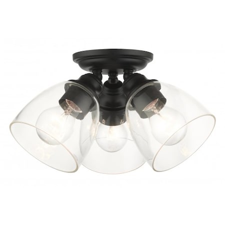 BlackFlush Mount, 3 Light MPN:46339-04