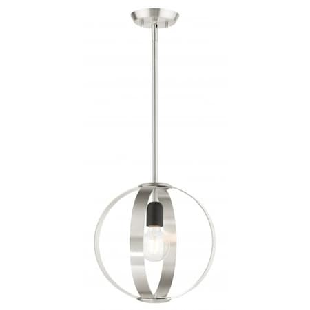 Brushed Nickel Pendant, 1 Light MPN:46413-91