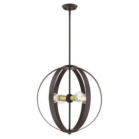 Bronze Chandelier, 4 Light MPN:46415-07