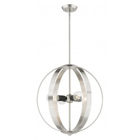 Brushed Nickel Chandelier, 4 Light MPN:46415-91