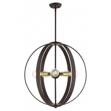 Bronze Chandelier, 5 Light MPN:46416-07