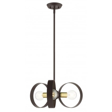 Bronze Chandelier, 3 Light MPN:46423-07