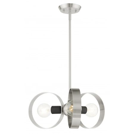 Brushed Nickel Chandelier, 3 Light MPN:46423-91