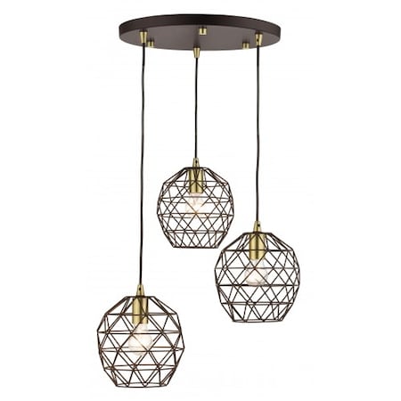 Bronze Pendant, 3 Light MPN:46593-07