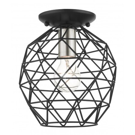 BlackFlush Mount, 1 Light MPN:46598-04