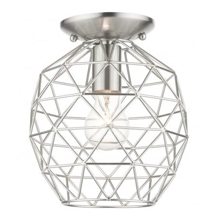Brushed NickelFlush Mount, 1 Light MPN:46598-91