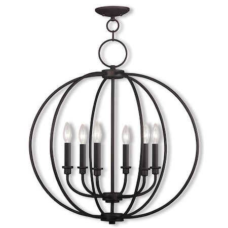 Milania 6 Light Bronze Chandelier MPN:4666-07