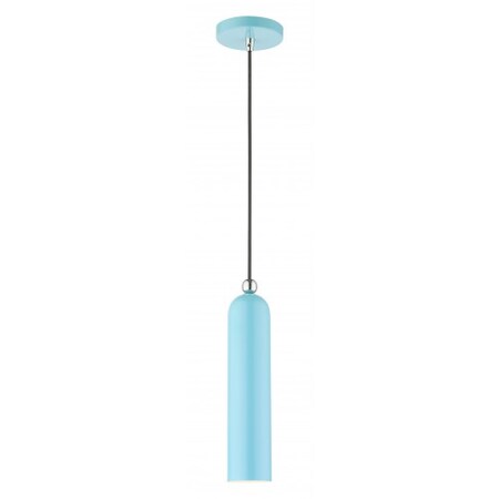 Shiny Baby Blue Pendant, 1 Light MPN:46751-74