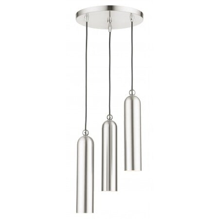 Brushed Nickel Pendant, 3 Light MPN:46753-91
