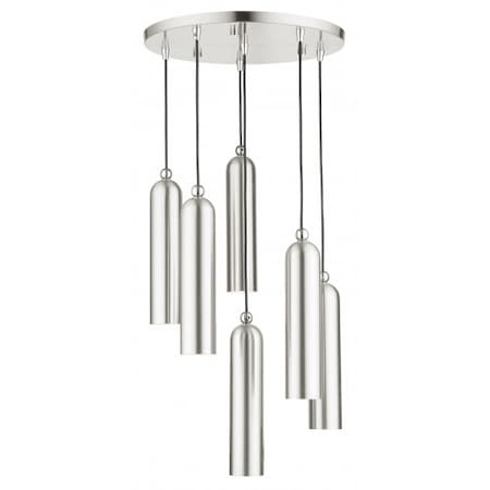 Brushed Nickel Pendant, 6 Light MPN:46756-91