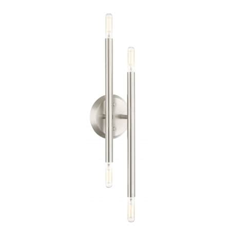 Brushed Nickel Sconce, 4 Light MPN:46771-91