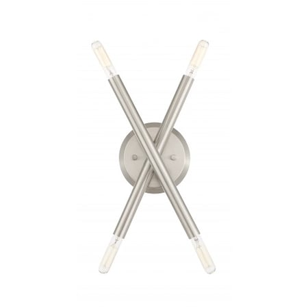 Brushed Nickel Sconce, 4 Light MPN:46772-91