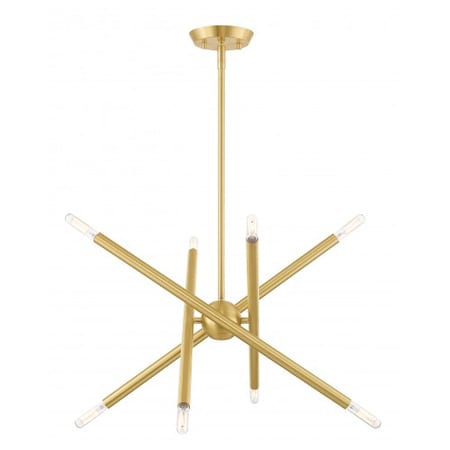 Satin BrassChandelier, 8 Light MPN:46774-12