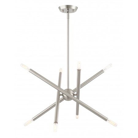 Brushed Nickel Chandelier, 8 Light MPN:46774-91
