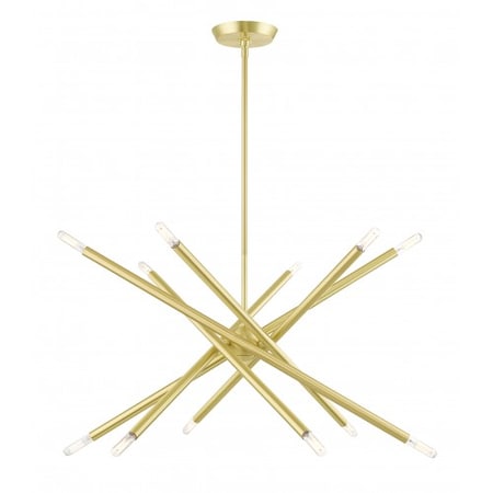 Satin BrassChandelier, 12 Light MPN:46776-12
