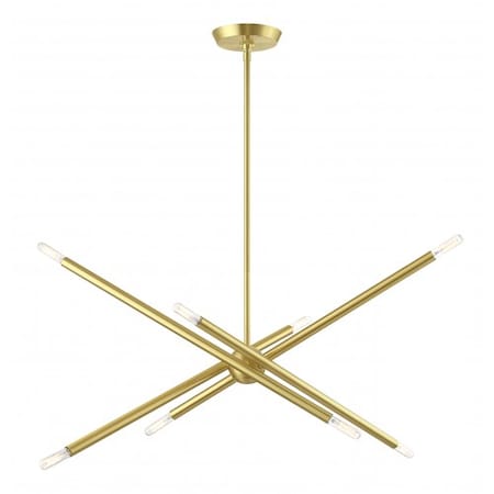 Satin BrassChandelier, 8 Light MPN:46778-12