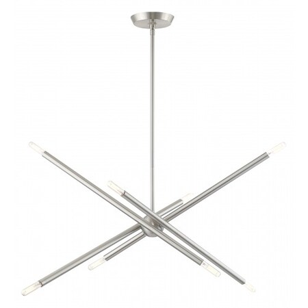 Brushed Nickel Chandelier, 8 Light MPN:46778-91