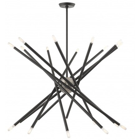 Scandinavian Gray Chandelier, 20 Light MPN:46779-76