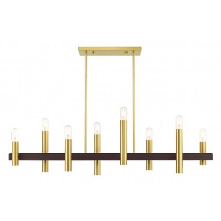 Satin Brass with Bronze Accents Chandeli MPN:46868-12