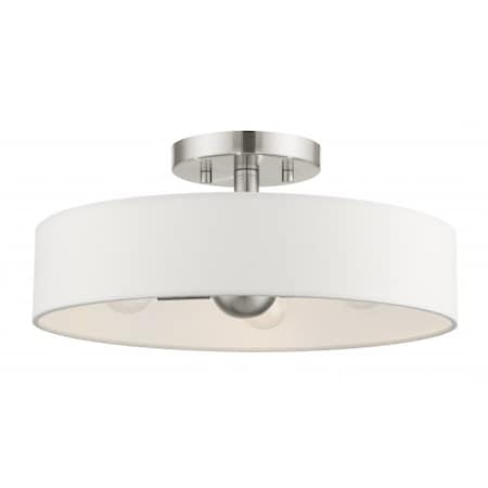 Brushed Nickel Semi Flush, 4 Light MPN:46927-91