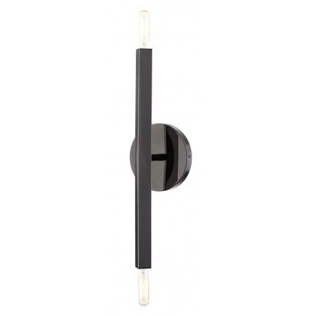 Black Chrome ADA Sconce, 2 Light MPN:46981-46