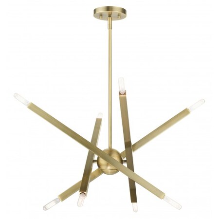 Antique Brass Chandelier, 8 Light MPN:46985-01