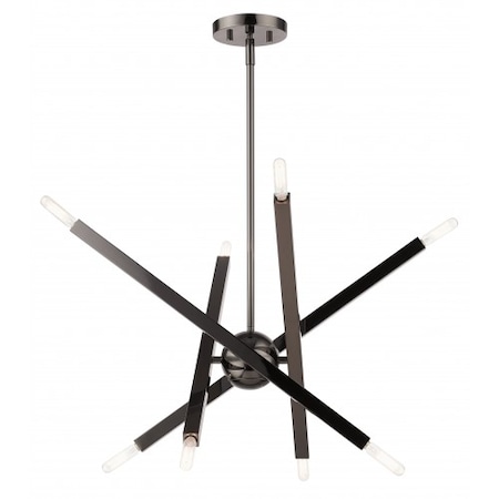 Black Chrome Chandelier, 8 Light MPN:46985-46