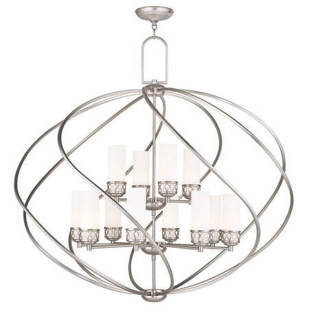 Westfield 12 Light Brushed Nickel Foyer Chandelier MPN:47199-91