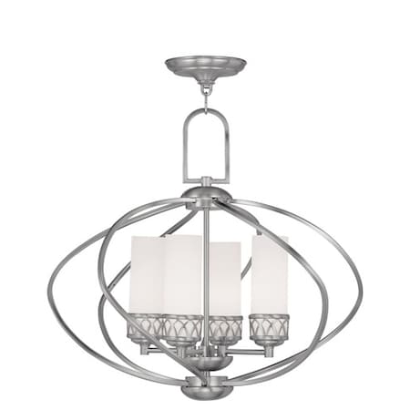 Westfield 4 Light Brushed Nickel Chandelier MPN:4724-91